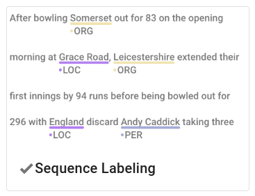 Select Sequence Labelling