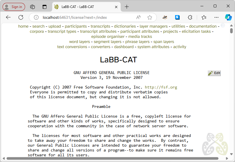 The LaBB-CAT home page